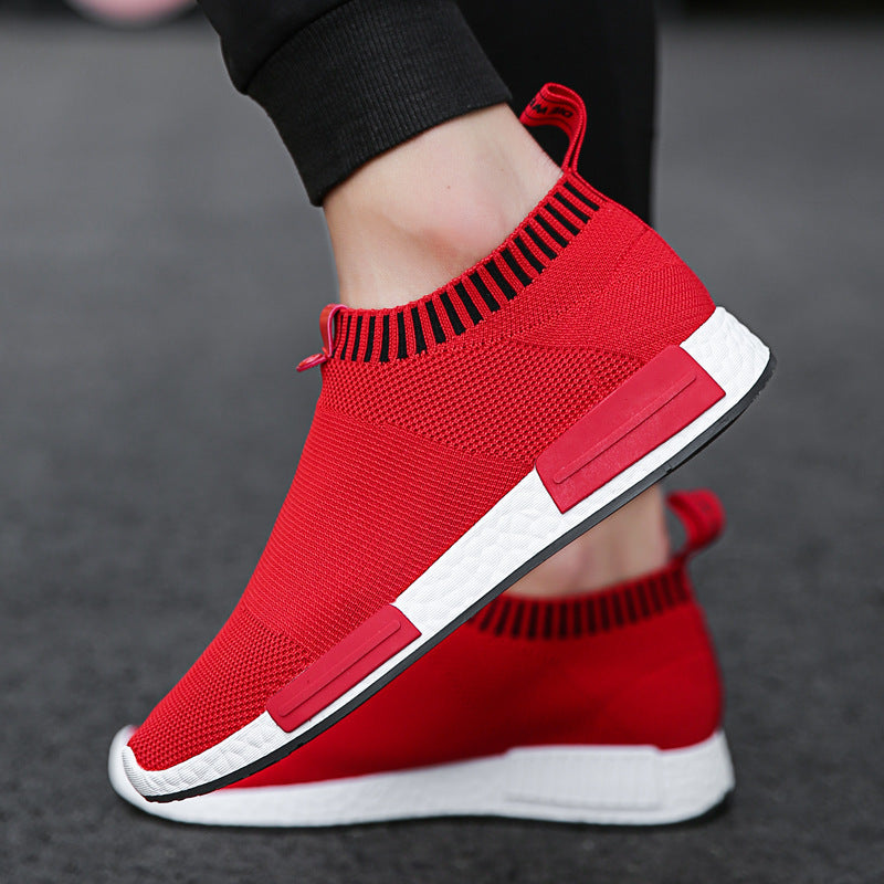 Flying Knit Sports Casual Shoes Korean Student Mesh Men's Shoes