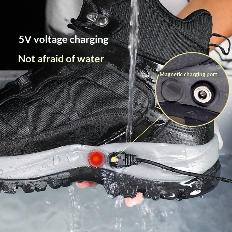 Electric-heated Thermal Cotton Shoes For Winterkeep Your Feet Warm While You Walk